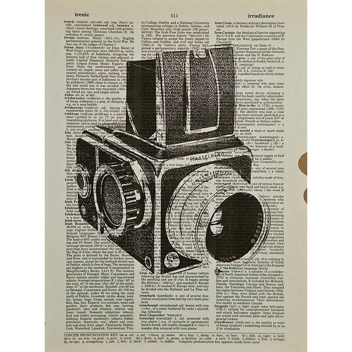 [독특한그림 아트 포스터 액자] camera3pack-1